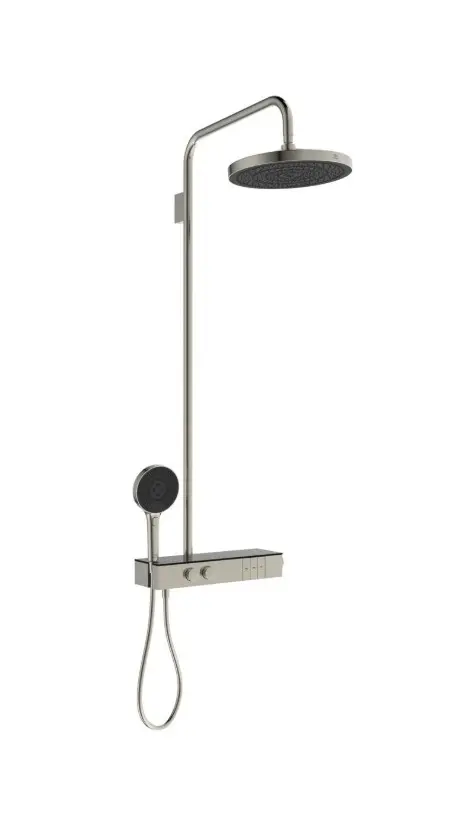 Ideal Standard Ceratherm Solos - dušas komplekts ar termostatu, diametrs 30 cm, 3 strūklas, Silver Storm A7882GN