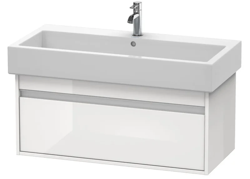 Duravit Ketho - izlietnes skapītis 41x95x44 cm, 1 atvilktne, balts spīdīgs KT668802222