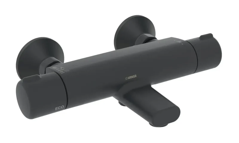 Hansa Micra - termostatisks vannas maisītājs, Thermo Cool, melns matēts 5816217133