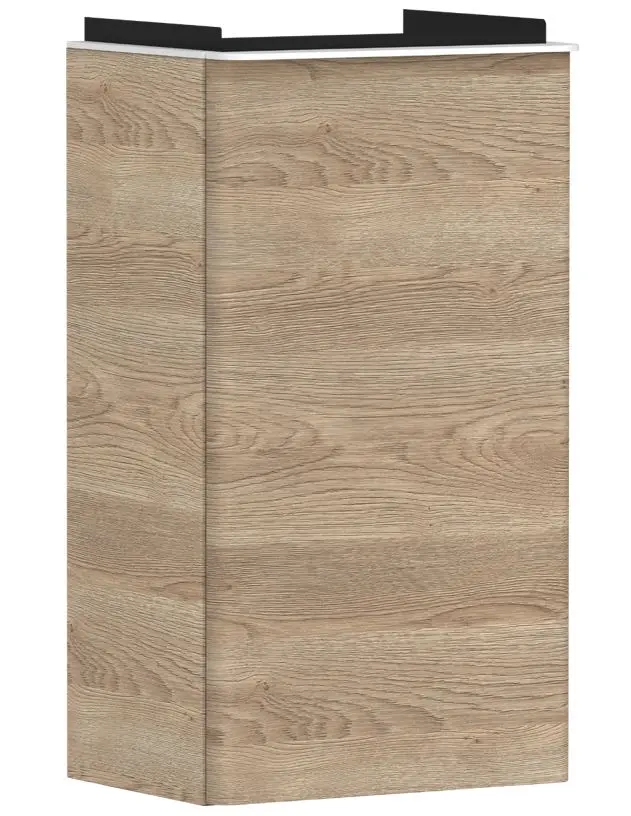 Hansgrohe Xelu Q - izlietnes skapītis, 63x34x27 cm, 1 durvis, eņģes labajā pusē, dabīgs ozols/matēti balts 54017700