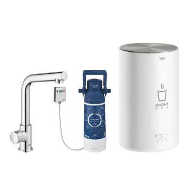 Grohe Red - virtuves izlietnes ventīlis Mono ar boileri un ūdens filtru, boilera izmērs M, hromēts 30339001