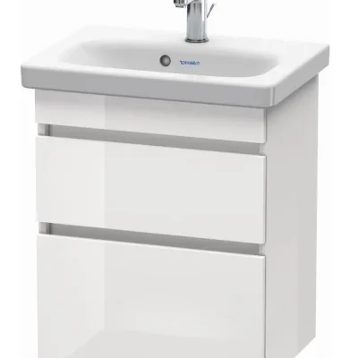 Duravit DuraStyle - izlietnes skapītis Compact, 61x50x37 cm, ar 2 atvilktnēm, balts spīdīgs DS640302222