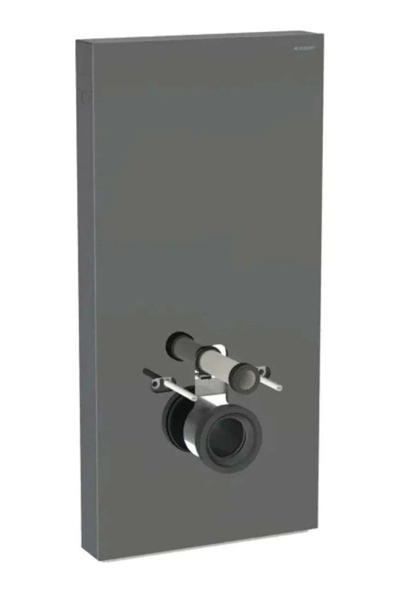 Geberit Monolith Plus - sanitārais modulis sienas WC, 101 cm, pieslēgums apakšā, stikls/lava 131.221.JK.7