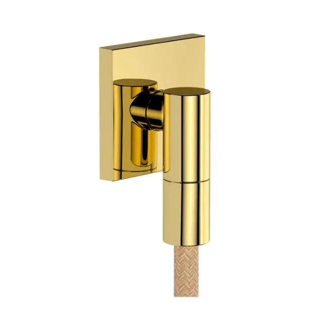 Hansgrohe FixFit Fine E - sienas pieslēguma līkums, pulēta zelta apdare 28883990