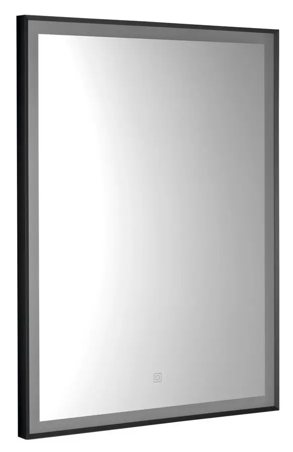 Aqualine - spogulis ar LED apgaismojumu, 80x60 cm, skārienjutīgs sensors, melns matēts CN060
