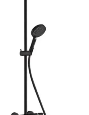 Hansgrohe Croma Select S - dušas komplekts Showerpipe 280 ar termostatu, melns matēts 26890670