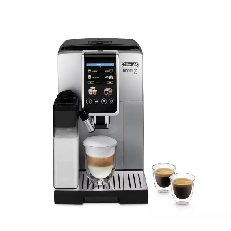 DeLonghi kafijas automāti - automātiskais kafijas aparāts Dinamica Plus, sudraba ECAM380.85.SB