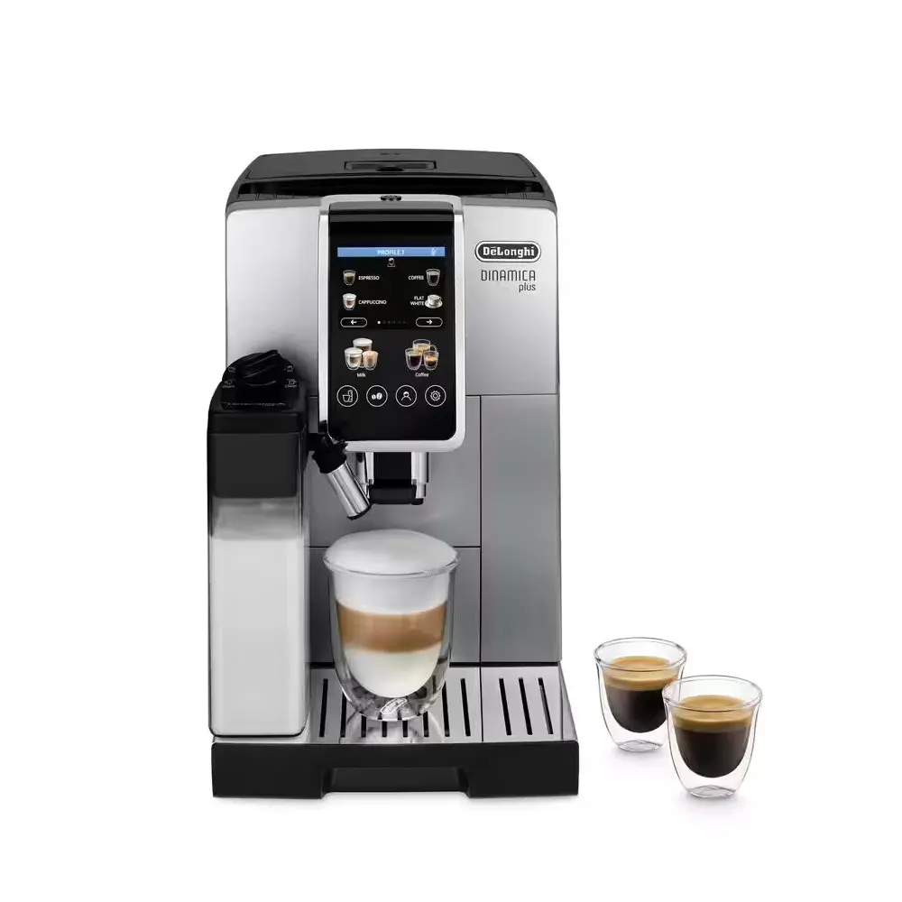 DeLonghi kafijas automāti - automātiskais kafijas aparāts Dinamica Plus, sudraba ECAM380.85.SB