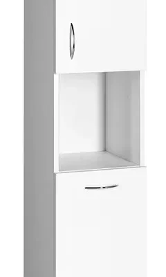 Aqualine Simplex Eco - skapis ar veļas grozu 30x180x30 cm, balts matēts SIME310