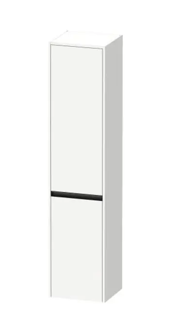 Duravit Ketho.2 - augstais skapītis 176x40x36 cm, ar 2 durvīm, eņģes kreisajā pusē, balts matēts K21329L18180000