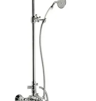 Sapho Reitano Rubinetteria Antea - dušas komplekts ar termostatu - zemapmetuma, 20 cm, hromēts SET041