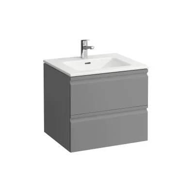 Laufen Pro S - izlietne ar zem izlietnes skapi, 60x50 cm, 2 atvilktnes, matēti grafīta H8619614801041