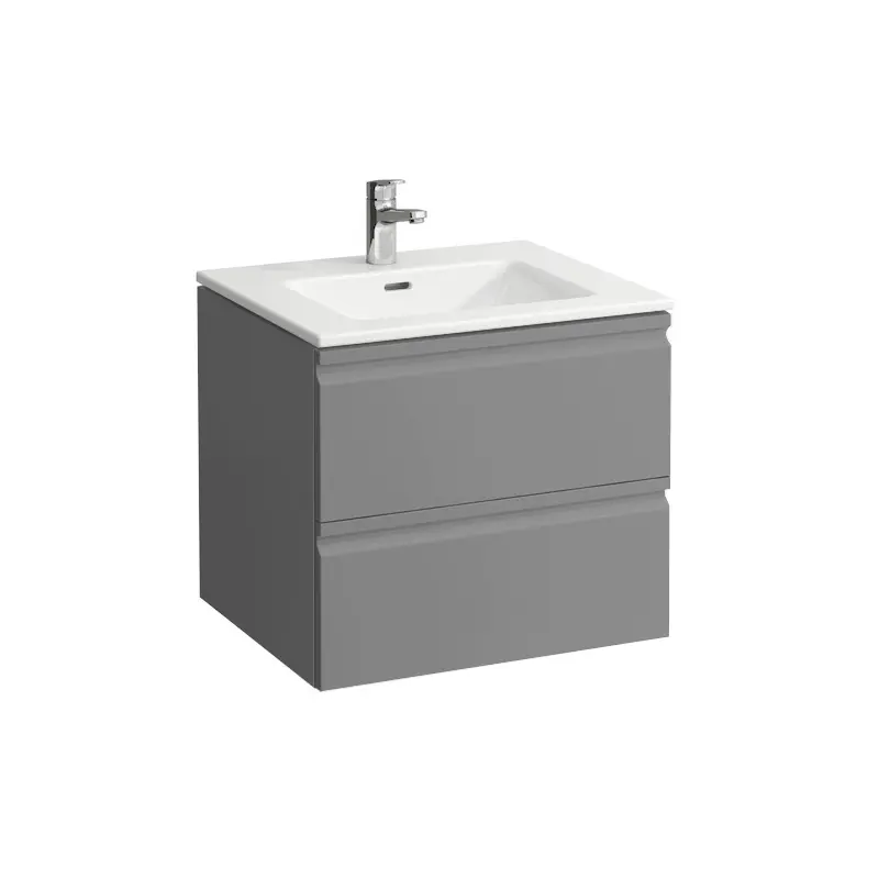 Laufen Pro S - izlietne ar zem izlietnes skapi, 60x50 cm, 2 atvilktnes, matēti grafīta H8619614801041