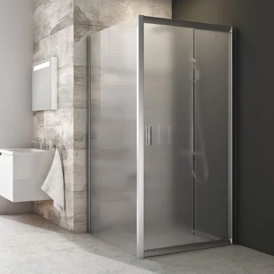 Ravak Blix - dušas siena BLPS-90, 87-89 cm, Satin/stikls ar vīnogu rakstu 9BH70U00ZG