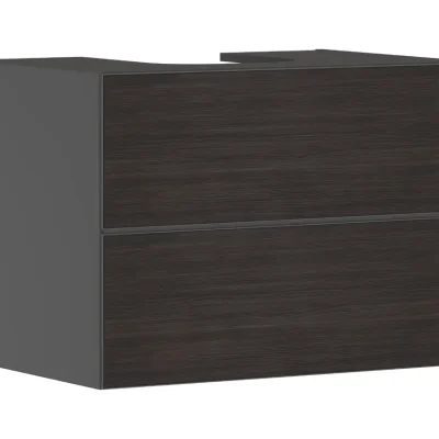 Hansgrohe Xevolos E - izlietnes apakšskapītis 78x56x55 cm, 2 atvilktnes, matēti pelēks/ tumšs ozols 54189730