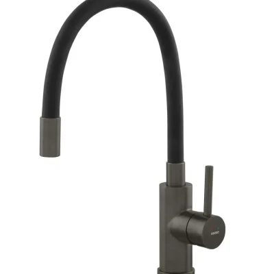 Novaservis Ferro - izlietnes maisītājs ar elastīgu roku, melns/gun metal BZA4BSSGM
