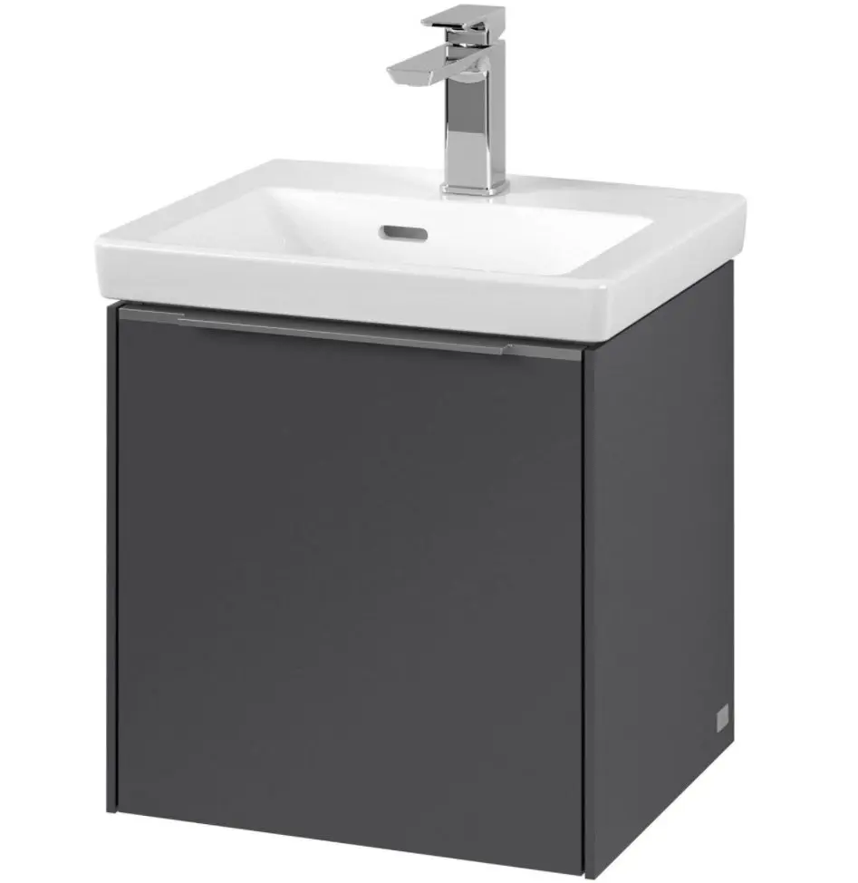 Villeroy & Boch Subway 3.0 - izlietnes apakšskapītis, 42x43x38 cm, 1 durvis, Graphite C58100VR