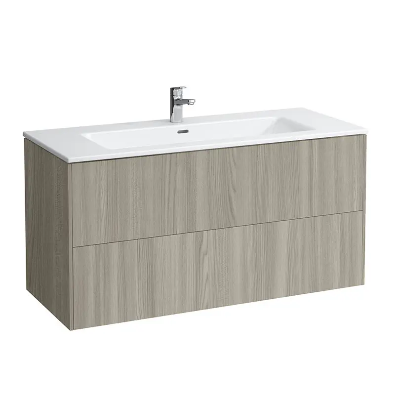 Laufen Pro S - izlietne ar zemizlietnes skapi, 120x50x61 cm, 2 atvilktnes, gaišs goba H8649632621041