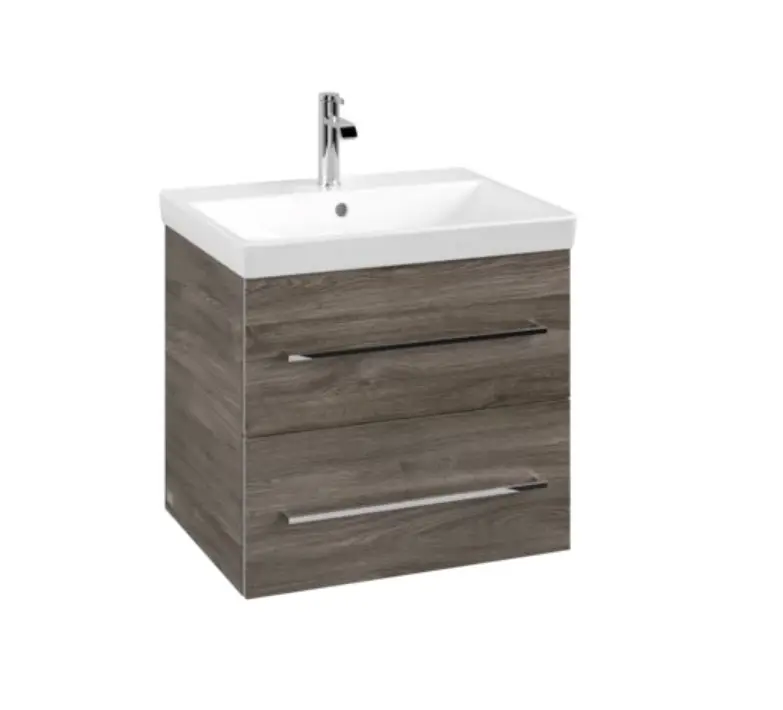 Villeroy & Boch Avento - izlietnes skapītis, 58x51x45 cm, 2 atvilktnes, Stone Oak A88900RK