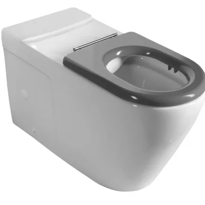Sapho - WC kombiskā bļoda, pieejama personām ar kustību traucējumiem, Vario noteka, Rimless, balts MC102-111