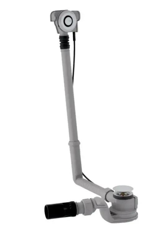 Geberit aksesuārs - vannas vannas noteces un pārplūdes komplekts, PushControl ekscentra vadība, garums: 280 mm, hromēts 150.752.21.6