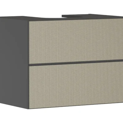 Hansgrohe Xevolos E - izlietnes apakškabinets 78x56x55 cm, 2 atvilktnes, matēti pelēks/bronza 54189390