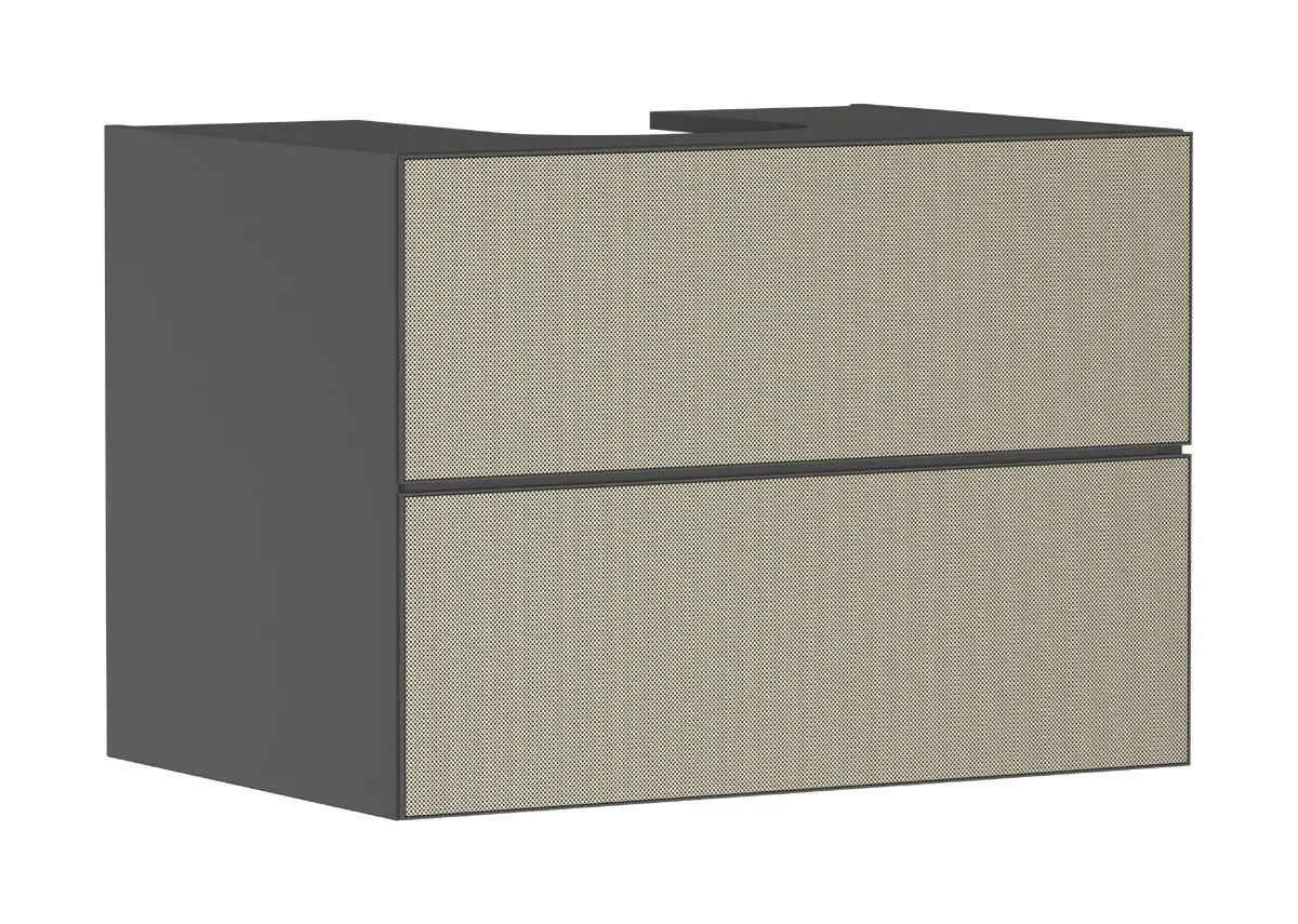 Hansgrohe Xevolos E - izlietnes apakškabinets 78x56x55 cm, 2 atvilktnes, matēti pelēks/bronza 54189390