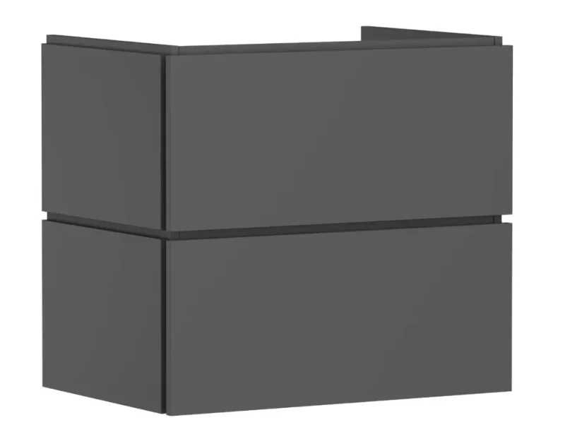 Hansgrohe Xilesa E - izlietnes apakškabinets, 62x68x47 cm, 2 atvilktnes, matēti pelēks 54258760