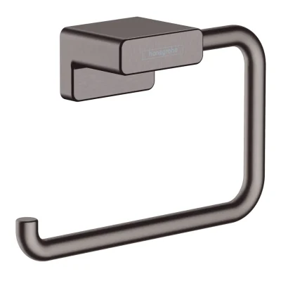 Hansgrohe AddStoris - tualetes papīra turētājs, hroms melns birstēts 41771340