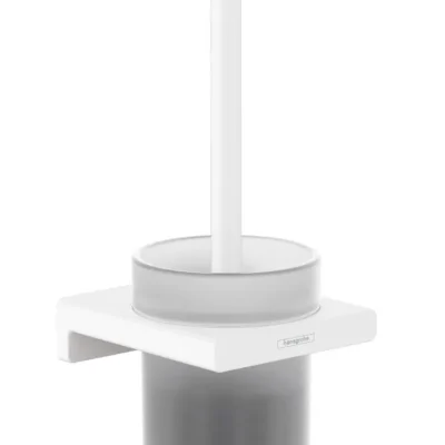 Hansgrohe AddStoris - birstes turētājs sienas montāžai, stikls matēts/balts matēts 41752700