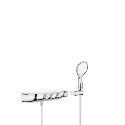 Grohe Rainshower SmartControl - dušas komplekts Duo ar termostata maisītāju - zemapmetuma, 36 cm, hromēts 26443000