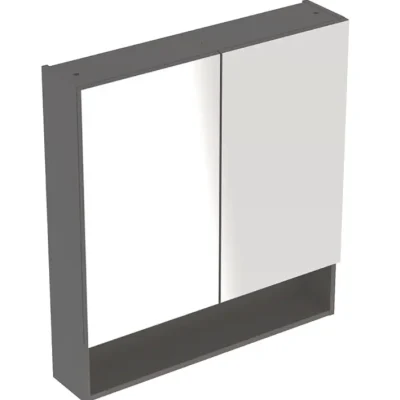 Geberit Selnova Square - spoguļskapis 85x79x18 cm, 2 durvis, Lava matēts 501.269.00.1