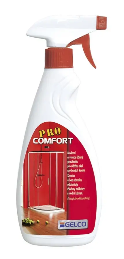 Gelco piederumi - atkaļķotājs stikla paneļiem, tilpums 500 ml PRO COMFORT