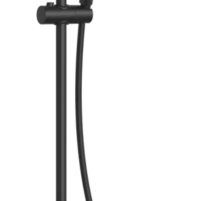kielle Oudee - dušas komplekts ar termostatu, diametrs 23 cm, 3 strūklas, matēti melns 20602024