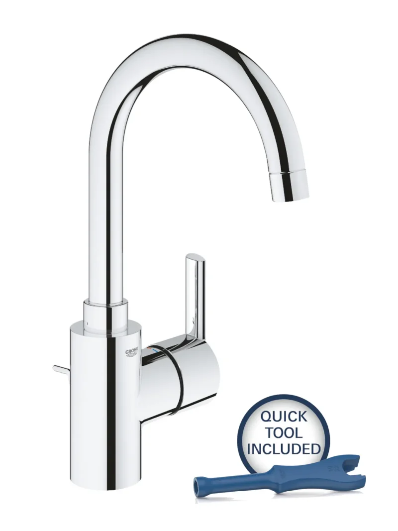 Grohe Feel - izlietnes maisītājs ar noteci, hroms 32723001