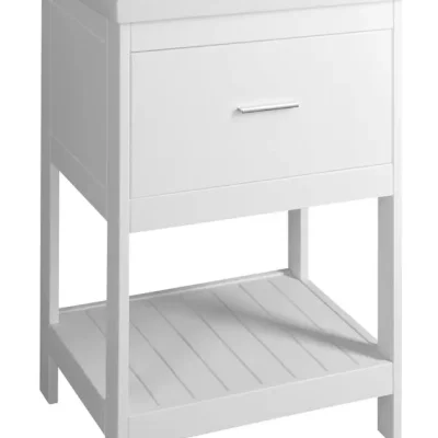 Aqualine Etide - izlietnes apakšskapītis 52x85x44 cm, 1x atvilktne, matēti balts ET515