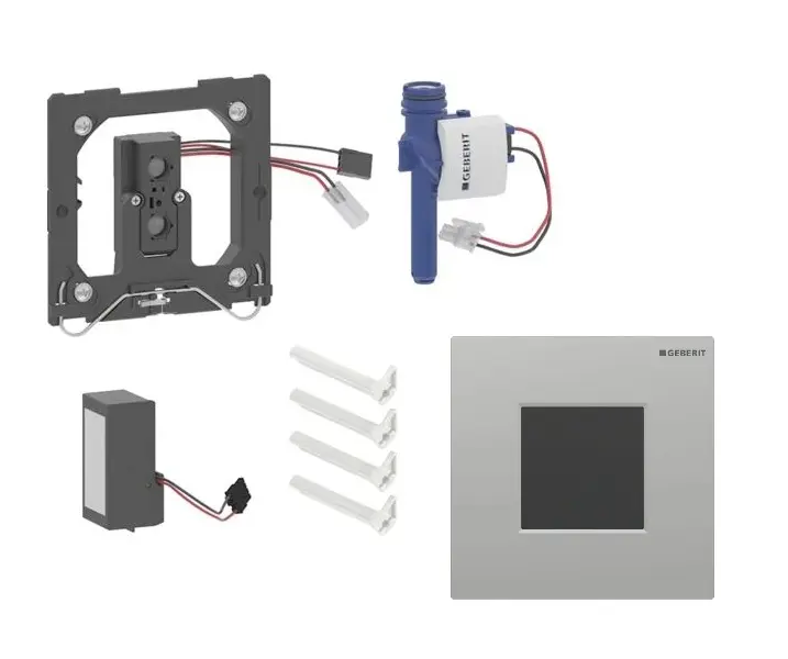 Geberit - Elektroniskā pisuāra skalošanas vadība tips 01, tīkla darbība, easy to clean, Bluetooth, hroms matēts 116.093.JQ.1