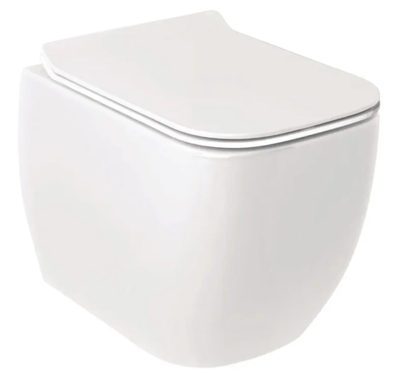 Kludi Resa C - piekaramais WC, Rimless, Spiralflush, balta spīdīga 28WCW0243