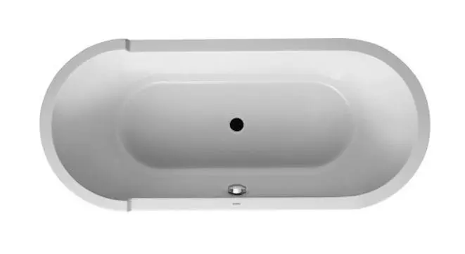 Duravit Starck - brīvi stāvoša vanna, 1800x800, ar paneli, balta 700010000000000