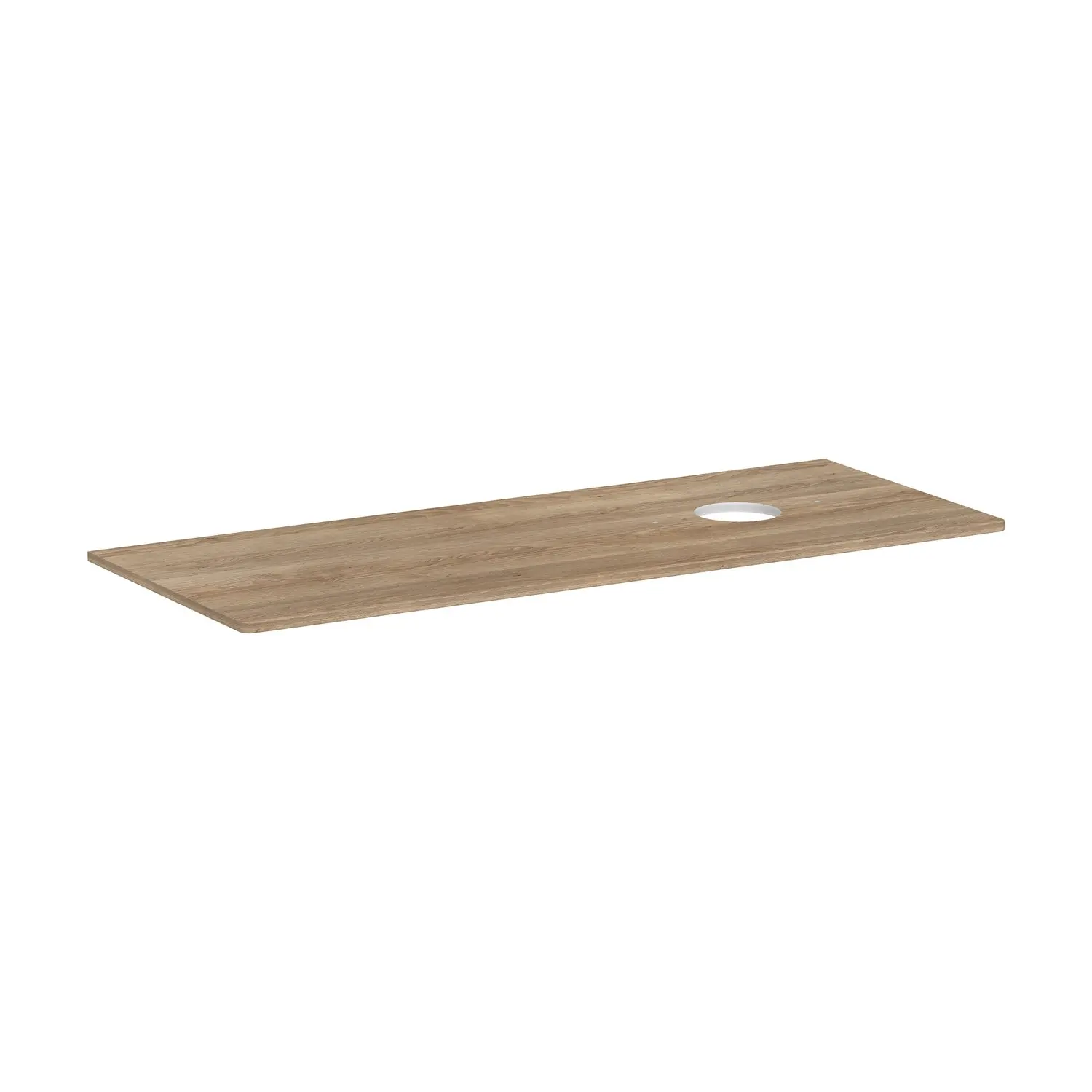 Hansgrohe Xelu Q - izlietnes virsma 136x55 cm, izgriezums labajā pusē, dabīgs ozols 54117230