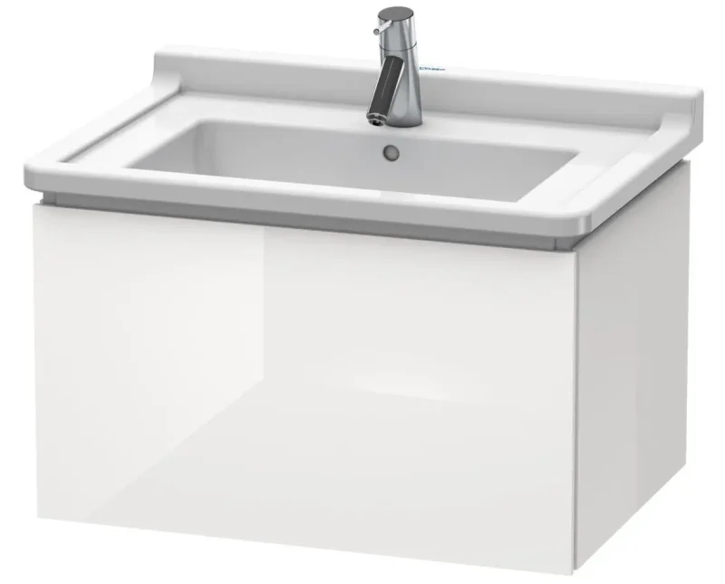 Duravit L-Cube - izlietnes skapītis 41x67x47 cm, 1 atvilktne, balts spīdīgs LC616402222