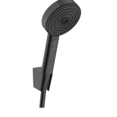Hansgrohe Pulsify Select - dušas komplekts, 3 strūklu veidi, ar turētāju un 125 cm šļūteni, melns matēts 24302670