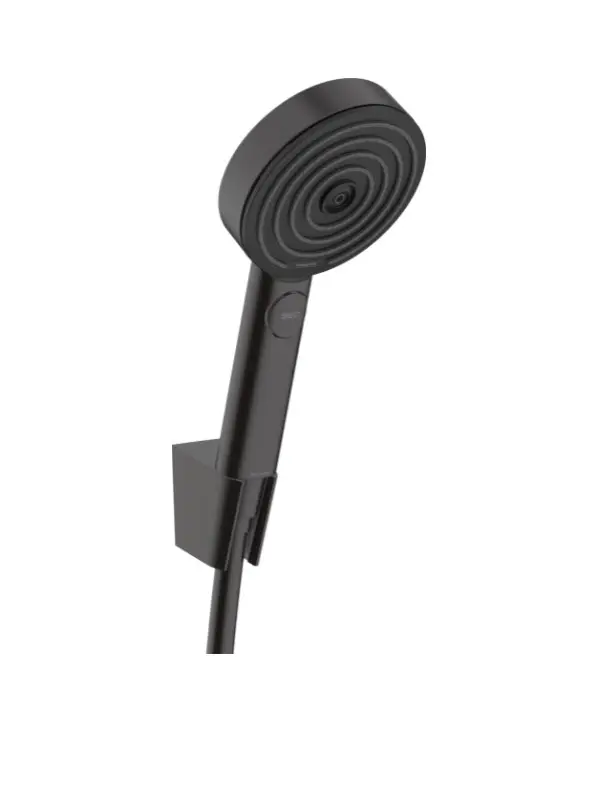 Hansgrohe Pulsify Select - dušas komplekts, 3 strūklu veidi, ar turētāju un 125 cm šļūteni, melns matēts 24302670