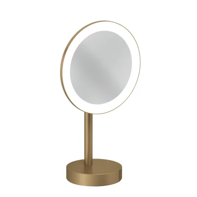 Kludi Vela R - kosmētiskais spogulis ar LED apgaismojumu, birstēta bronza 58995N1F