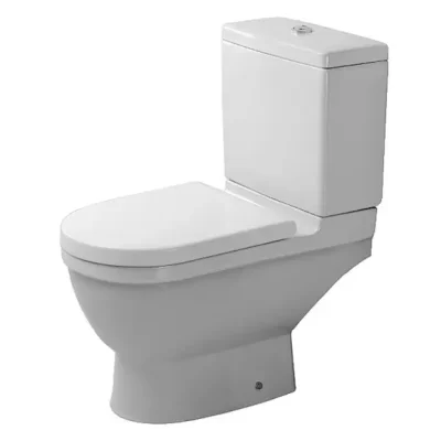 Duravit Starck 3 - grīdas WC kombinācija, horizontāla notece, ar HygieneGlaze, alpu balts 0126092000