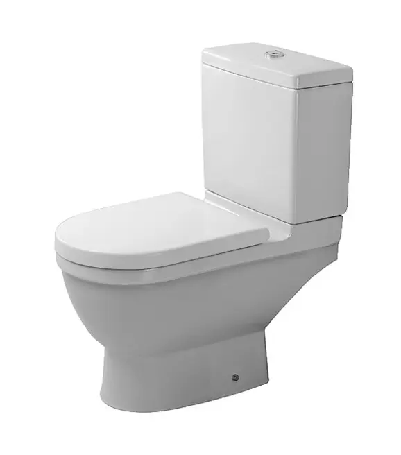 Duravit Starck 3 - grīdas WC kombinācija, horizontāla notece, ar HygieneGlaze, alpu balts 0126092000