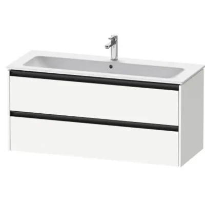 Duravit Ketho.2 - izlietnes skapītis, 55x121x48 cm, 2 atvilktnes, balts matēts K25265018180000