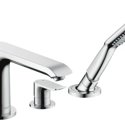 Hansgrohe Metris New - vannas malas maisītājs, 3 caurumu montāža, hromēts 31190000