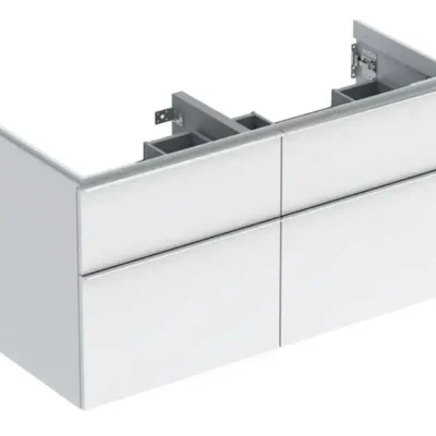 Geberit iCon - izlietnes skapītis, 118x62x48 cm, 4 atvilktnes, balts spīdīgs 502.309.01.2