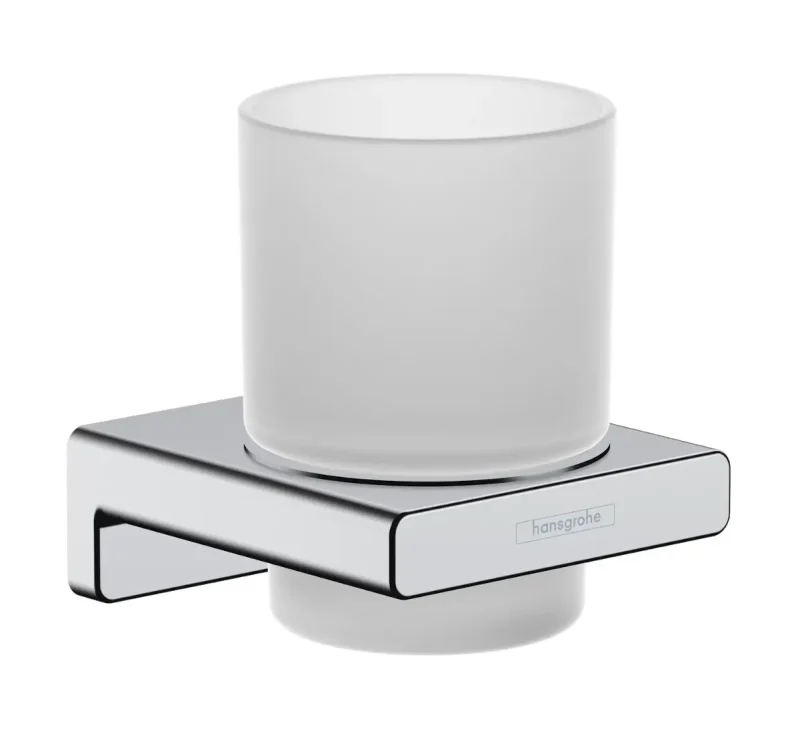 Hansgrohe AddStoris - zobu birstes trauks ar turētāju, stikls matēts/hromēts 41749000
